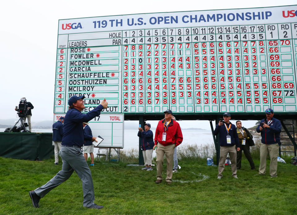 Phil Mickelson fell short in another U.S. Open. (Reuters)