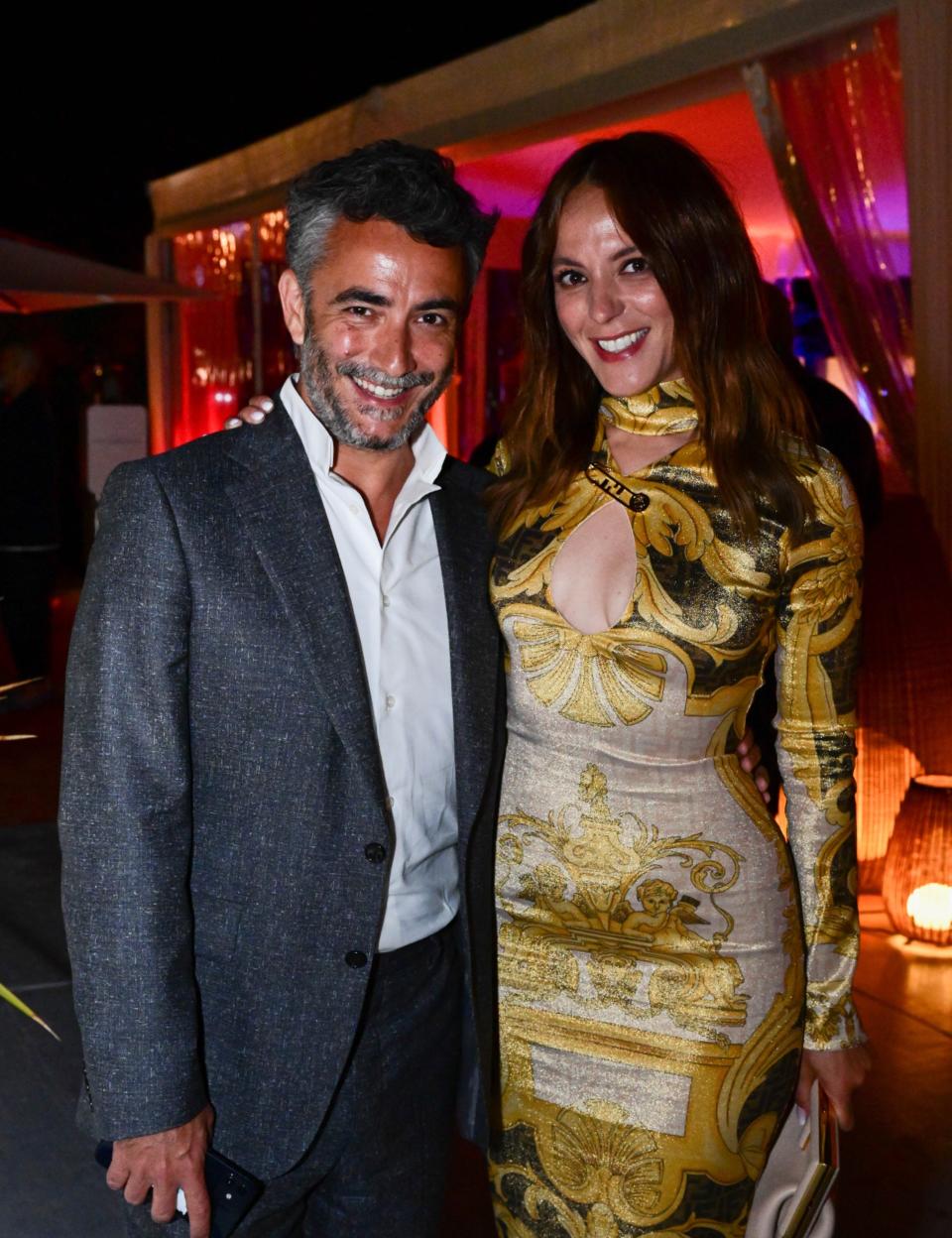 Benoit Ponsaillé et Monia Chokri en Fendi by Versace