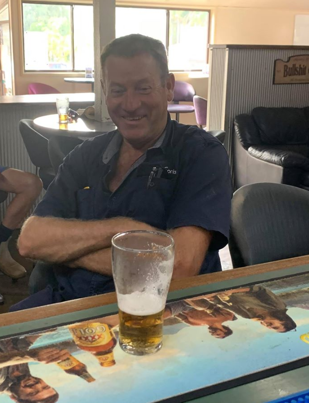 Mr Parker is seen enjoying a cold beer at The Steampacket Hotel. Source: The Steampacket Hotel