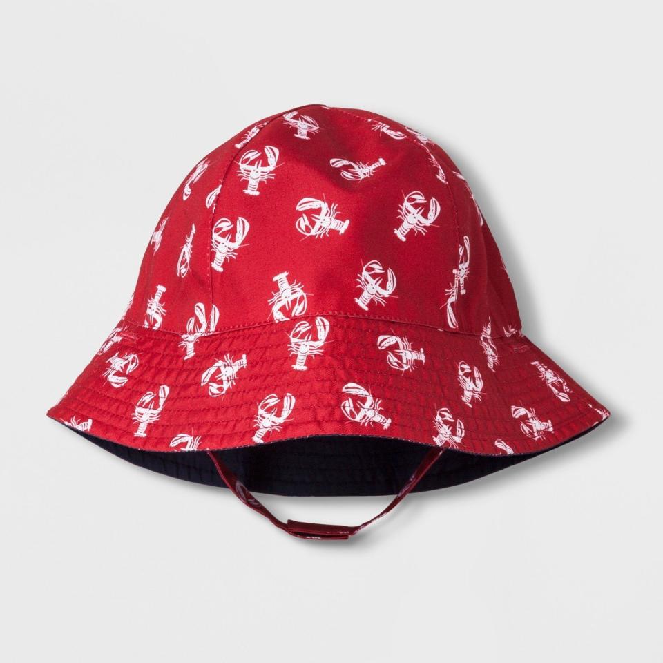 Get it at <a href="https://www.target.com/p/baby-boys-lobster-bucket-hat-cat-jack-153-red-6-12m/-/A-52998671" target="_blank">Target</a>, $8.