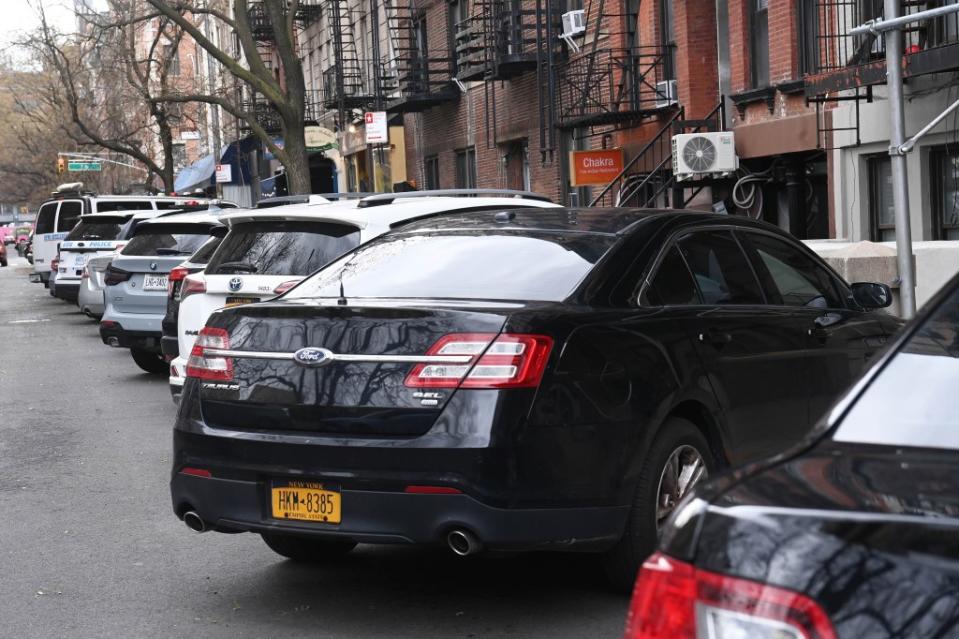 Combat parking on East 5th Street in the NYPD’s 9th Precinct, where parking is hard to come by. Helayne Seidman