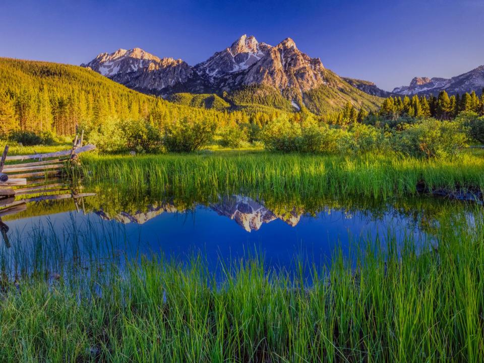 <p>The serene landscape of Sawtooth National Forest is enough to put a visit to Stanley, Idaho on your bucket list. </p>