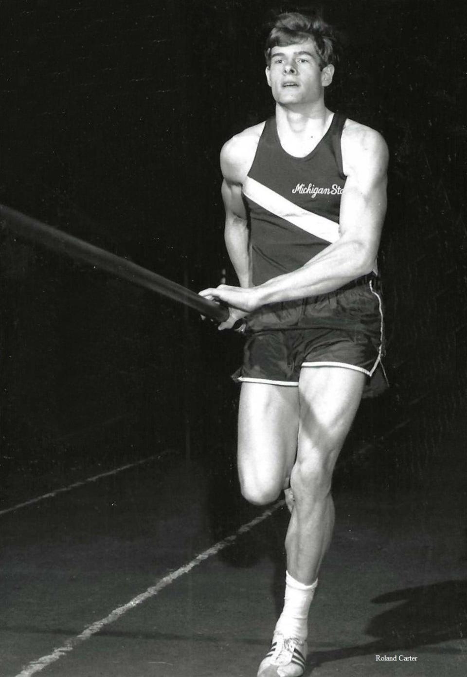 Roland Carter, an NCAA All-American at Michigan State and the record holder for pole vault at MSU, will be inducted into the Greater Lansing Sports Hall of Fame on July 28