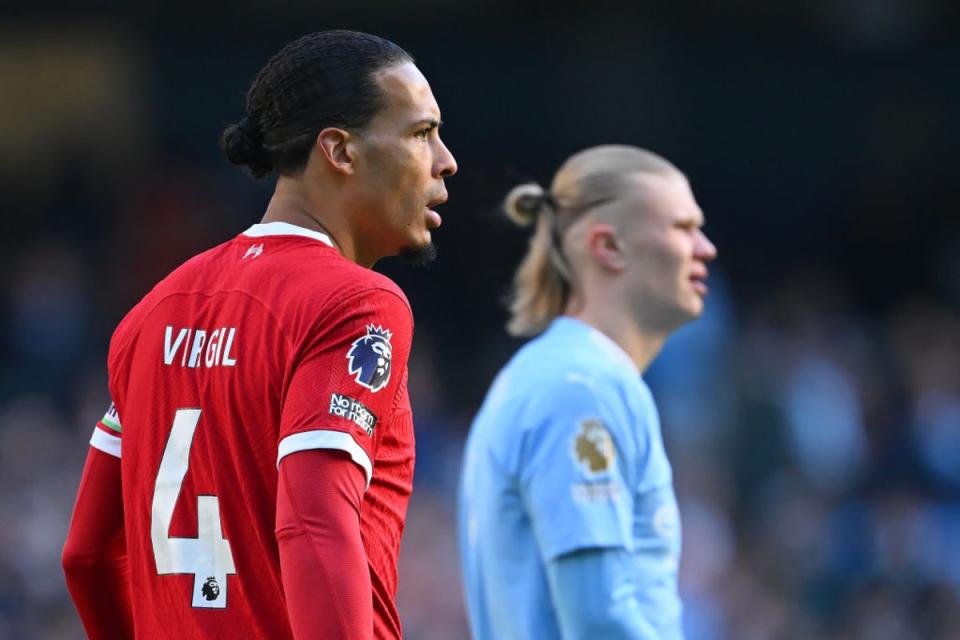 Virgil van Dijk will be tasked with stopping goal machine Erling Haaland  (Getty)