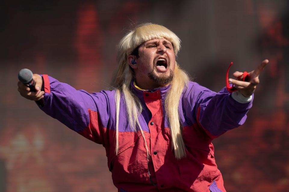 Oliver Tree performs on the American Express stage during day three of weekend two of Austin City Limits Music Festival on Sunday, Oct. 16, 2022. 