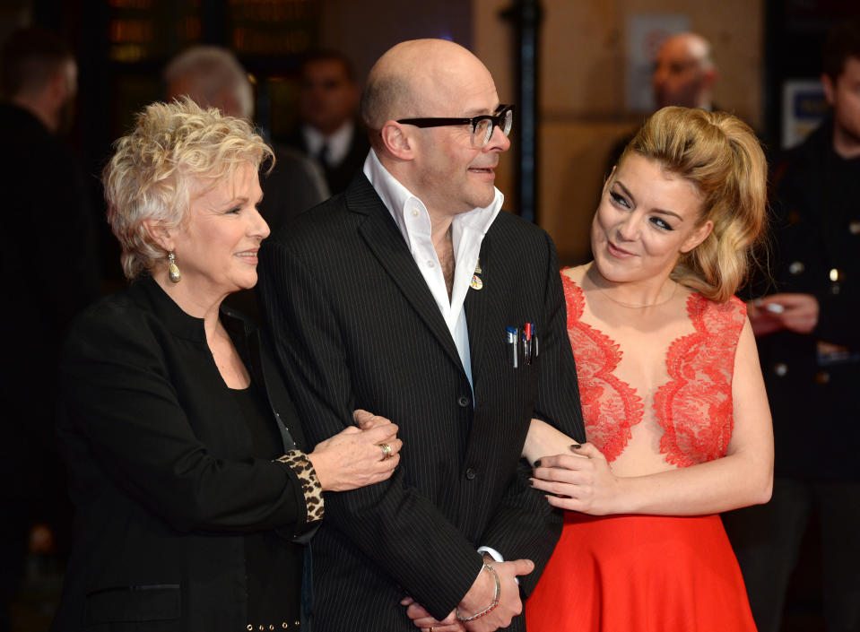 Julie Walters, Harry Hill and Sheridan Smith arriving at The Harry Hill Movie, World Premiere, Vue Cinema, Leicester Square, London.