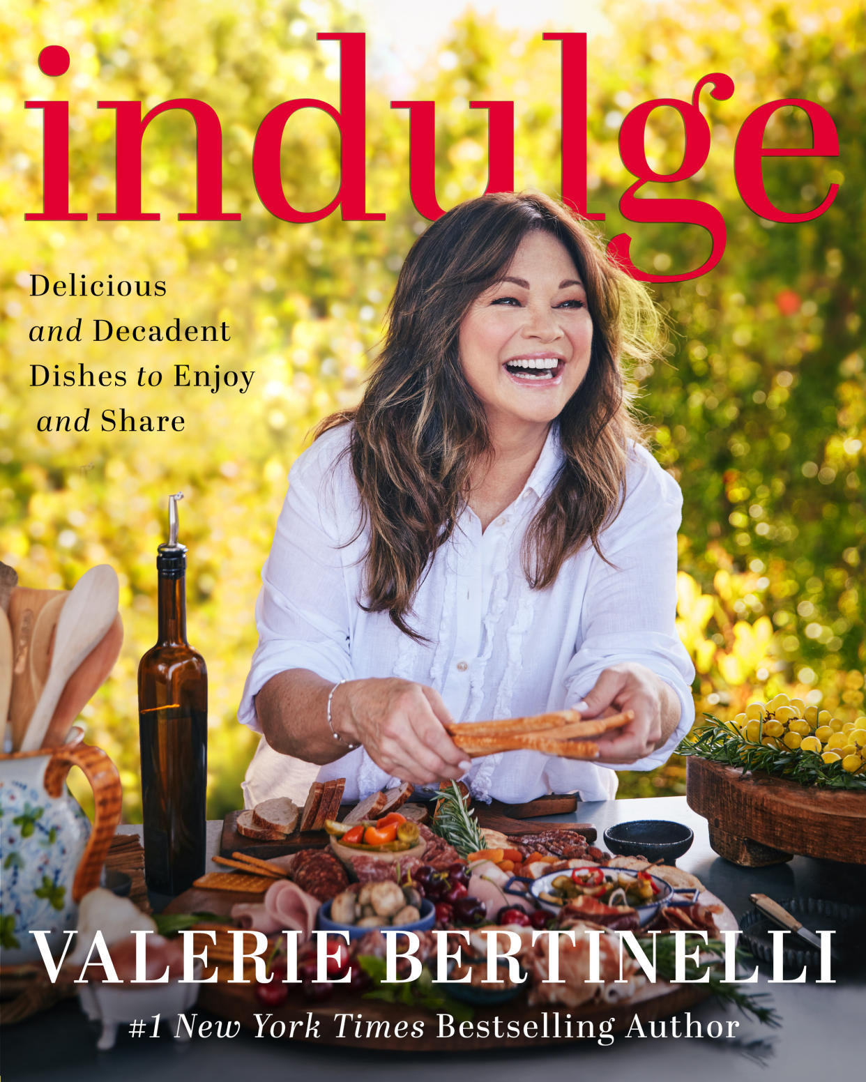 Valerie Bertinelli on the cover of her new cookbook, 