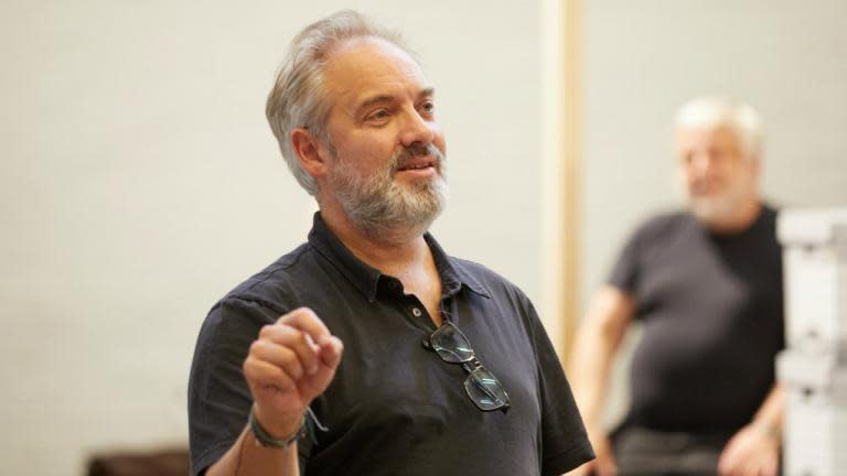 Sam Mendes directing The Lehman Trilogy at National Theatre - Credit: Mark Douet