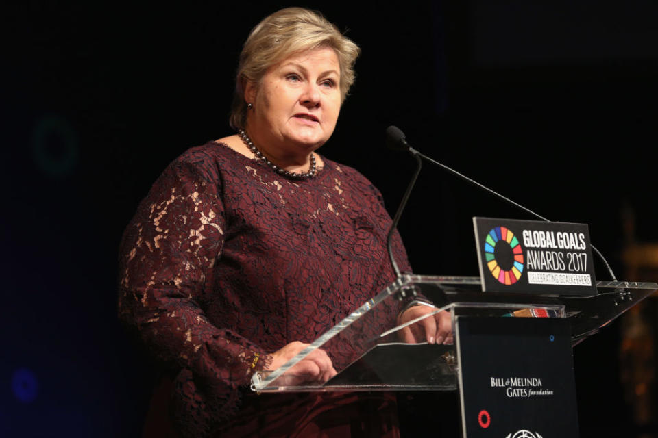 Il primo ministro della Norvegia, Erna Solberg<em> (Getty)</em>