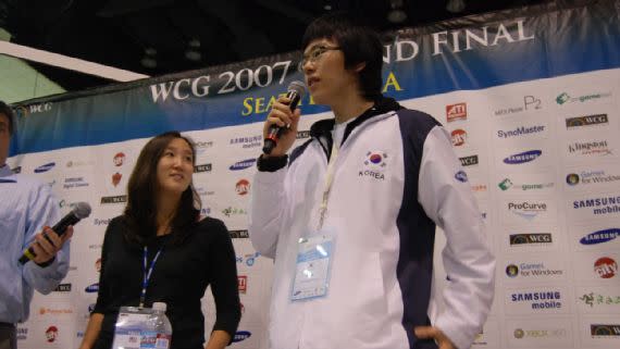 Susie 在 2007 WCG 決賽的訪問。（圖源：ESPN專訪）