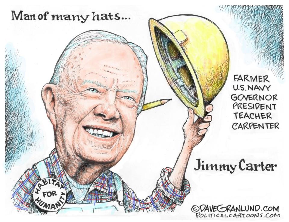 Jimmy Carter tribute by Dave Granlund, PoliticalCartoons.com