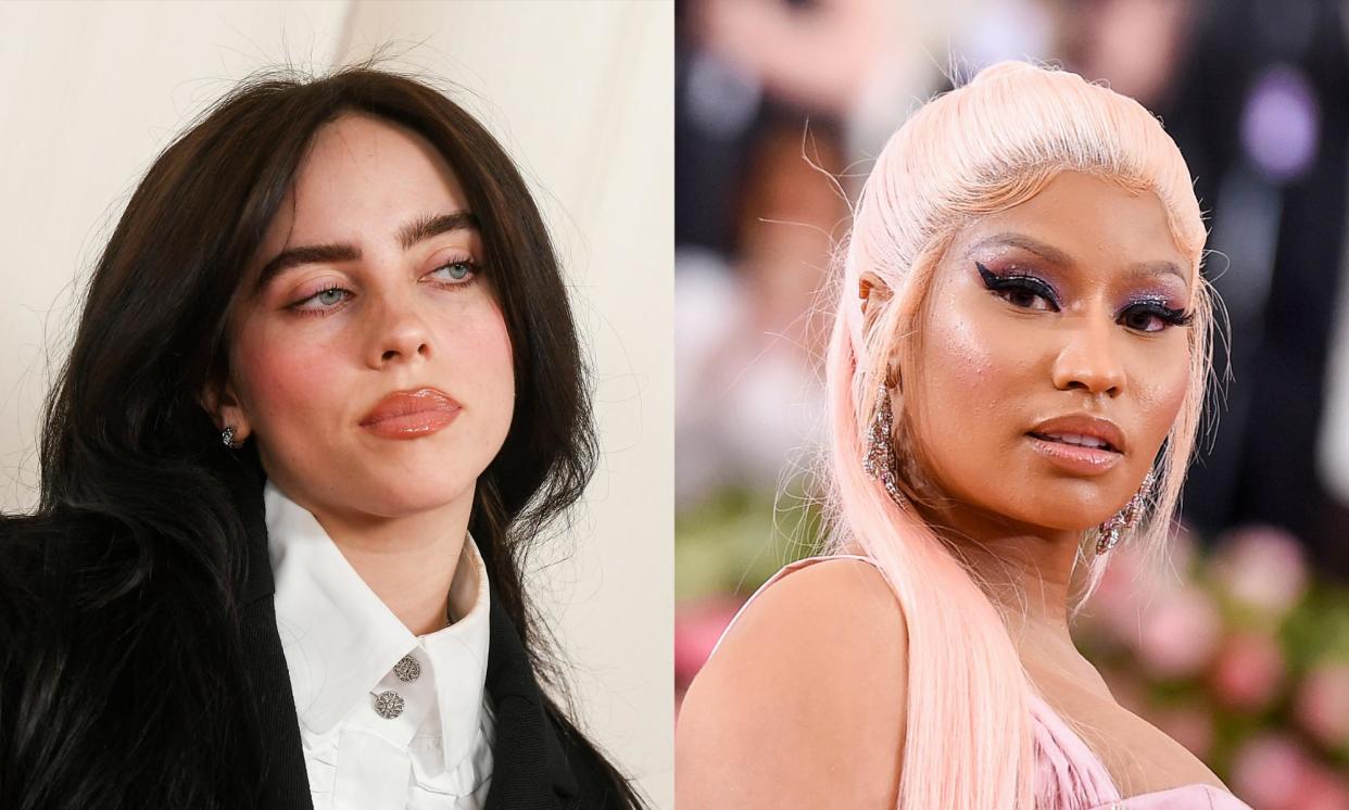 <span>Billie Eilish and Nicki Minaj are among the many signatories of an open letter calling for protections against AI.</span><span>Composite: WWD, Getty Images</span>