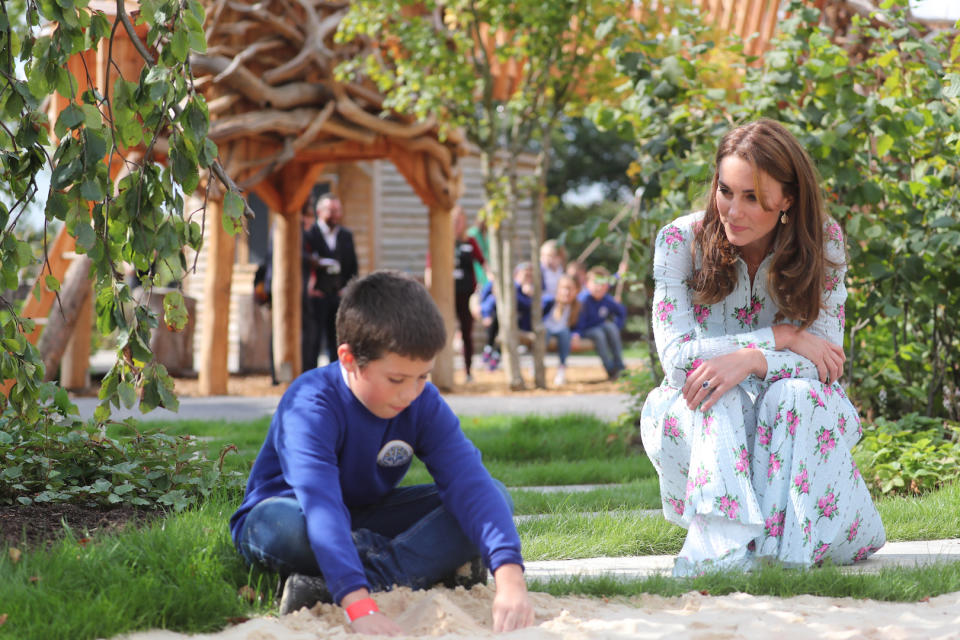 The royal opened the garden during a surprise engagement this afternoon [Photo: PA]