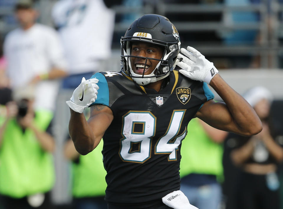 Keelan Cole’s monster day didn’t help many people: He’s owned in just three percent of Yahoo leagues. (AP Photo/Stephen B. Morton)