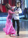 Lisa Vanderpump and Gleb Savchenko perform on "Dancing With the Stars."