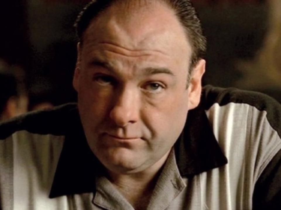 James Gandolfini in the final scene of ‘The Sopranos’ (HBO)