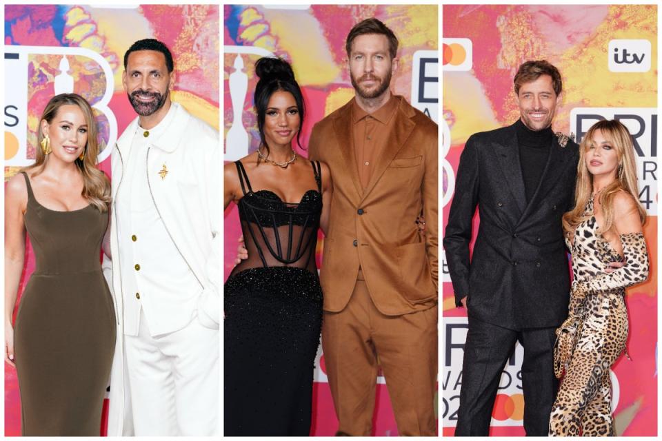 Date night: Kate and Rio Ferdinand, Vick Hope and Calvin Harris, Peter Crouch and Abby Clancy (ES Composite)