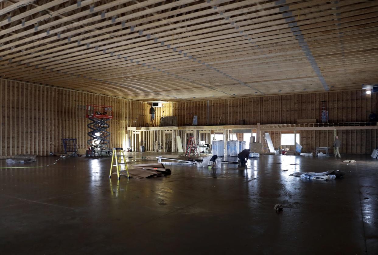 Cavaiani Baseball Training on Jan. 4, 2023 in Little Chute, Wis. The new training facility is currently under construction.