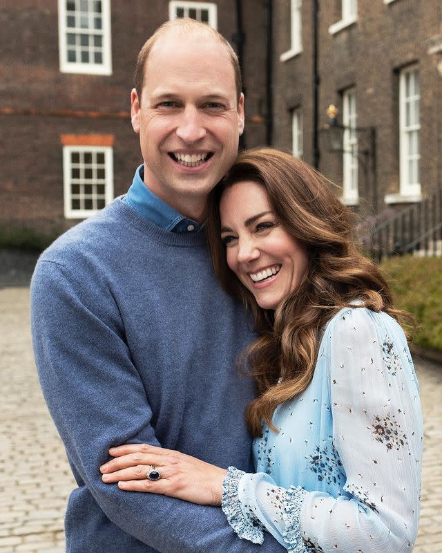 8) Kate Middleton and Prince William at Kensington Palace, April 2021