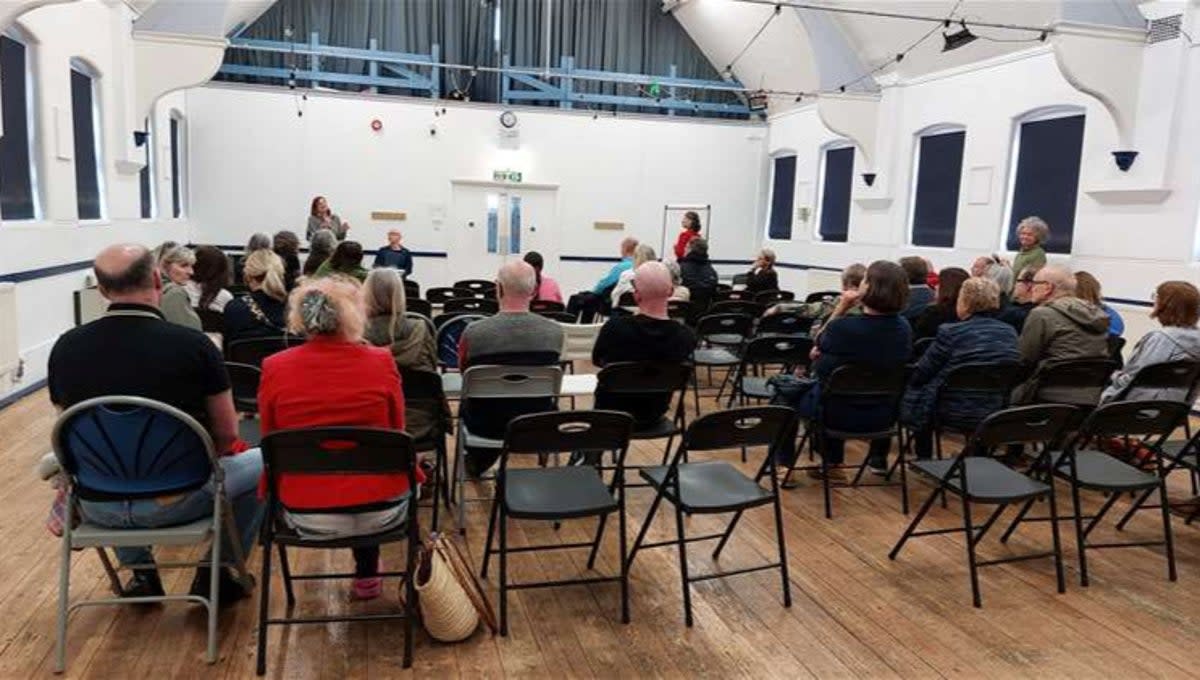 Residents in Whitstable attended a meeting at the Umbrella Centre to discuss ways to regulate the industry (KMG / SWNS)
