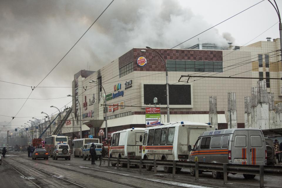 Russian shopping mall fire