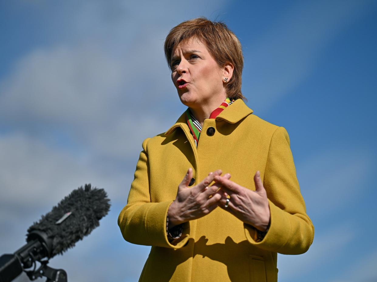 <p>Nicola Sturgeon is backing companies that want to implement a four-day week</p> (PA)