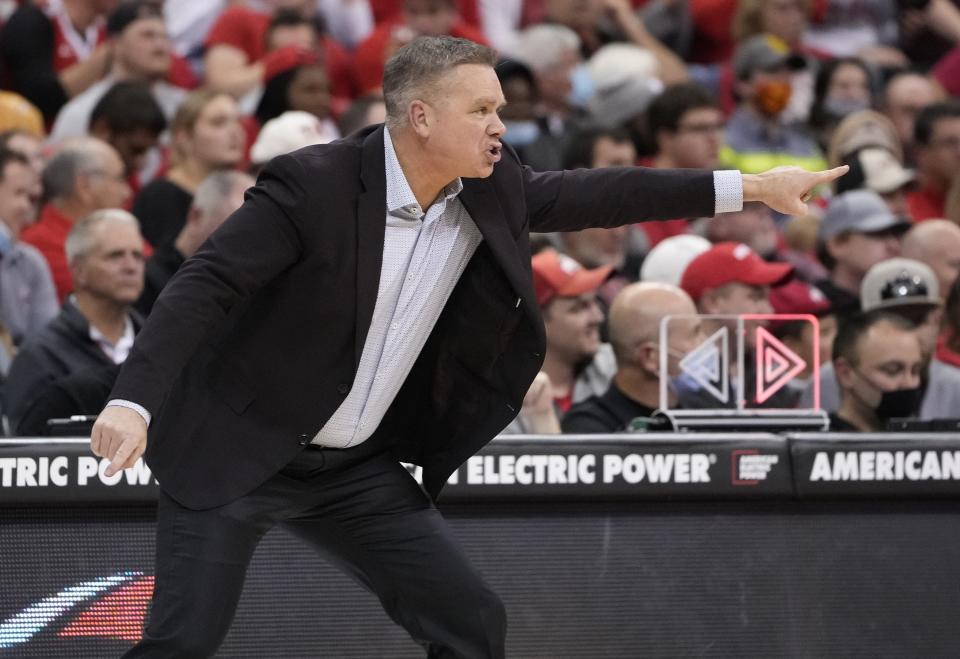 In five seasons at Ohio State, Chris Holtmann has a record of 107-56.