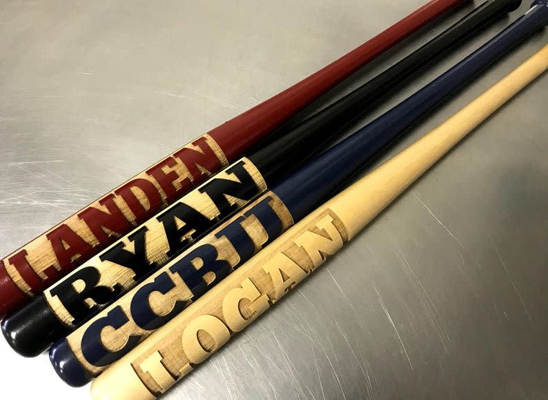 10) Personalized Mini Baseball Bat