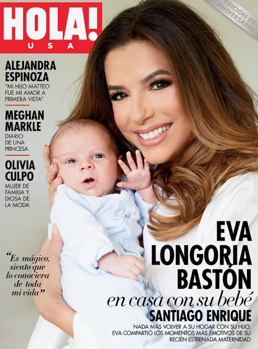 Eva Longoria and son cover Hola! USA. (Photo: Instagram/Hola!)