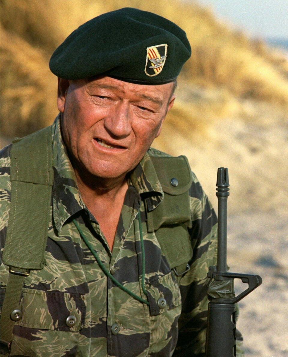 John Wayne's character in the movie "The Green Berets" was inspired by Mike Healy.