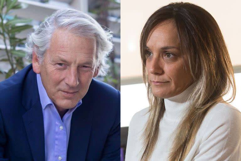 Malena Galmarini y Marcelo Longbardi. El periodista pidió que la justicia investigue el accionar de la presidenta de la empresa estatal AySA