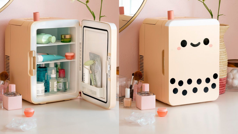 Keep your cosmetics (and whatever else you fancy) cool in this countertop fridge.