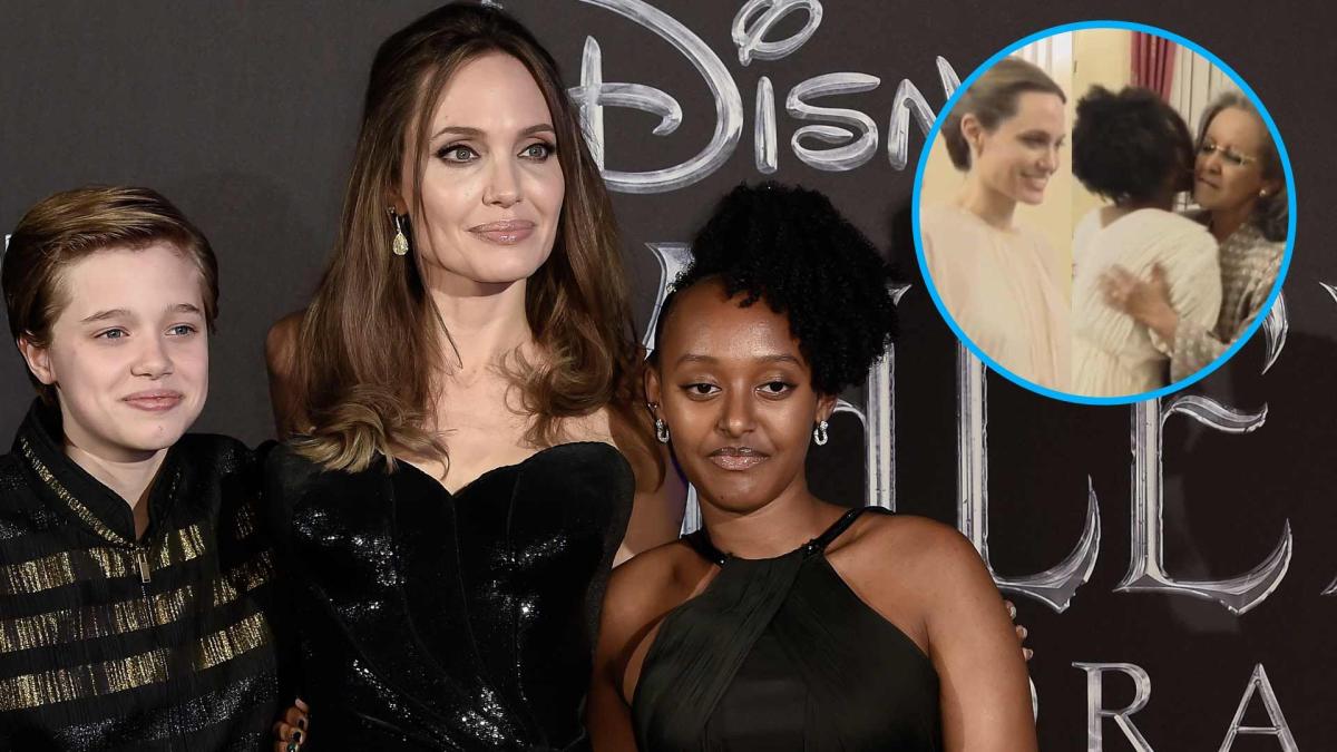 Angelina Jolie's daughter Zahara, 18, is nearly as tall as her