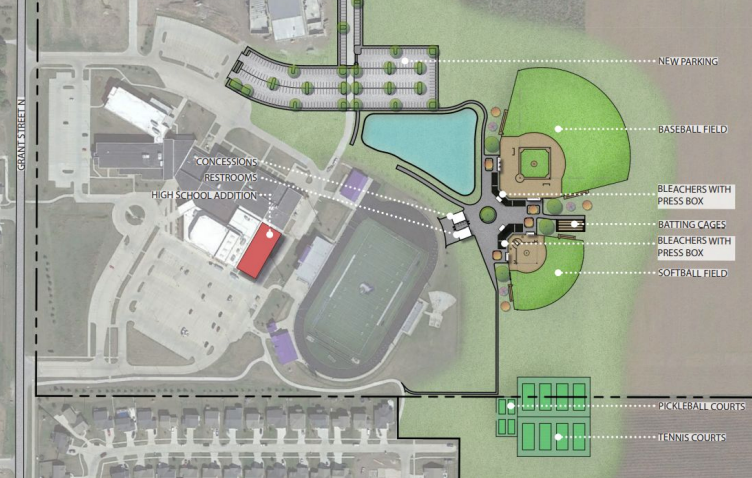 A bond referendum in Bondurant-Farrar would cover a high school addition and new athletics space, including a baseball/softball complex.