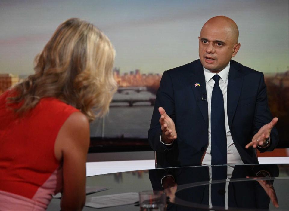 Sajid Javid has pledged to scrap the Government’s controversial national insurance hike (BBC/PA) (PA Wire)