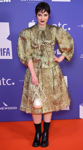 <p>Karwai Tang/WireImage</p> Kathryn Ferguson in London in December 2023