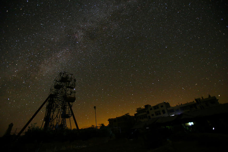 Starry nights and empty streets in Syria