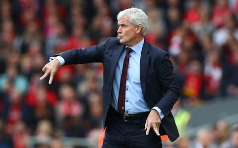 Mark Hughes on the sidelines - Credit: Getty Images