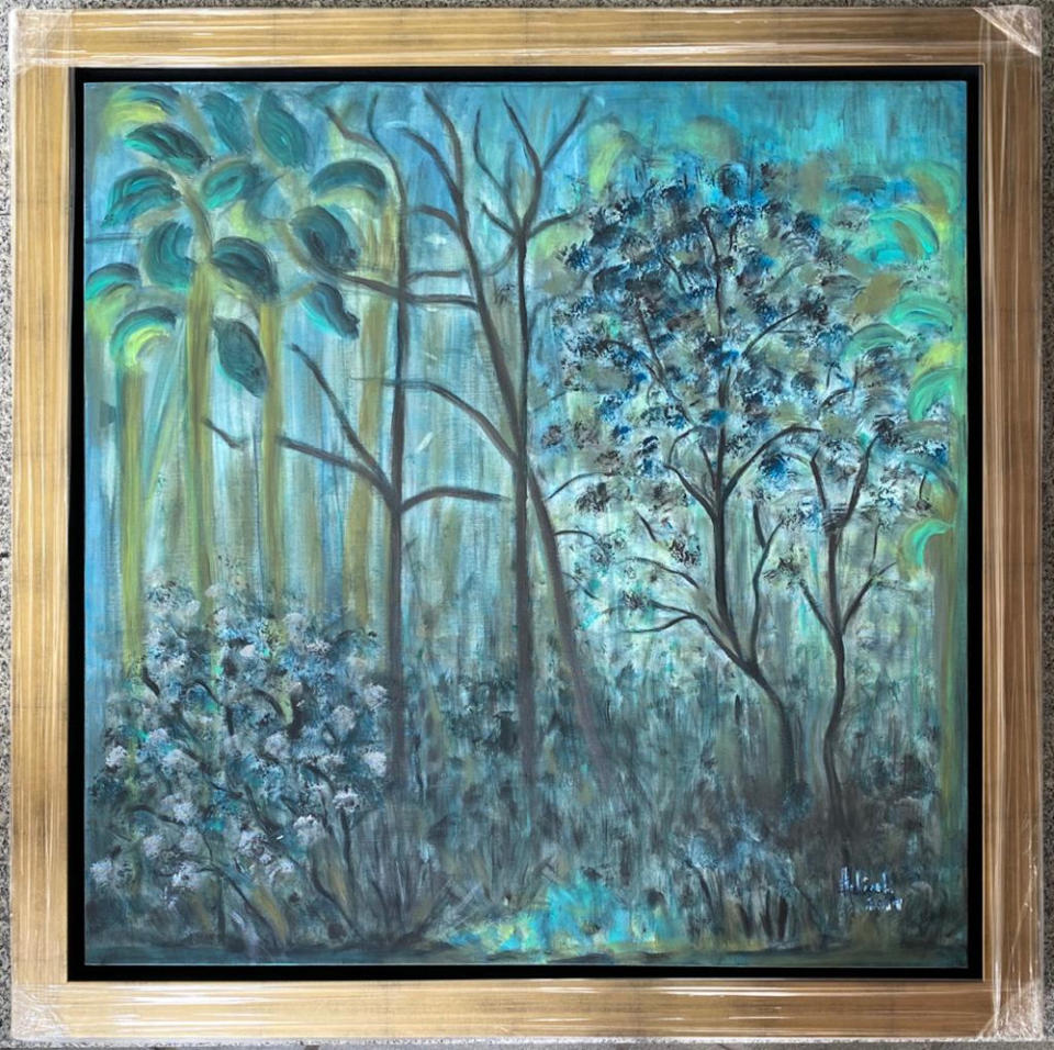 ‘Forest Tranquility’ was gifted to Malaysian cardiothoracic surgeon, Tan Sri Datuk Dr Yahya Awang and his wife by Halimah. — Photo courtesy of Datuk Halimah Mohd Said
