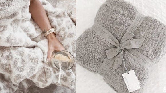 Celeb-approved gifts: Barefoot Dreams blanket.