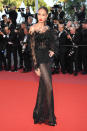 <p>Joan Smalls goes for a sheer daring look.<br>Source: Getty </p>