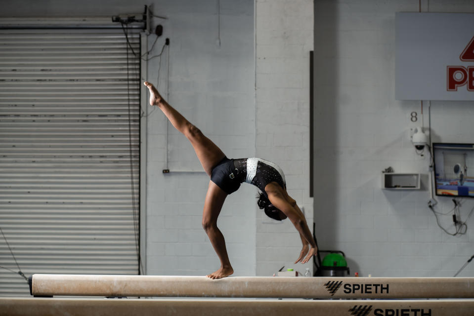 ***ARQUIVO***RIO DE JANEIRO, RJ, 17.06.2021 - Retrato da ginasta brasileira Rebeca Andrade, medalhista ol&#xed;mpica em T&#xf3;quio. (Foto: Ricardo Borges/Folhapress)
