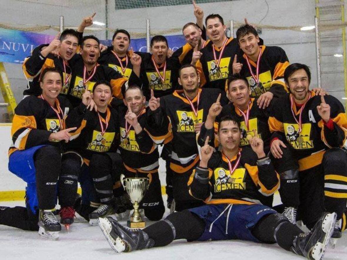 The Inuvik Huskies after winning the 33rd Annual IRC Cup A Division. (Facebook - image credit)