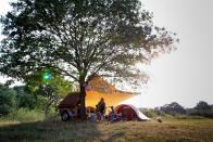 <p><span>Sitting on the banks of the River Vecht, </span><a rel="nofollow noopener" href="https://coolcamping.com/campsites/europe/netherlands/central-netherlands/overijssel/640-camping-de-roos" target="_blank" data-ylk="slk:this laid-back, car-free, family campsite;elm:context_link;itc:0;sec:content-canvas" class="link "><span>this laid-back, car-free, family campsite </span></a><span>is a haven for children with room to roam. There’s also beach and small pier for river swimming, as well as bikes for hire. A tent and two people from €17.50 (£15). [Photo: Cool Camping]</span> </p>