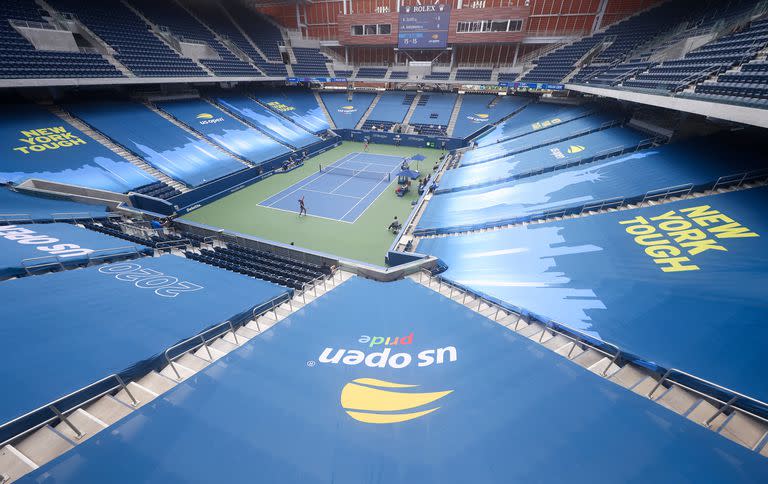 Una vista general del estadio Louis Armstrong, el segundo escenario del Abierto de los Estados Unidos