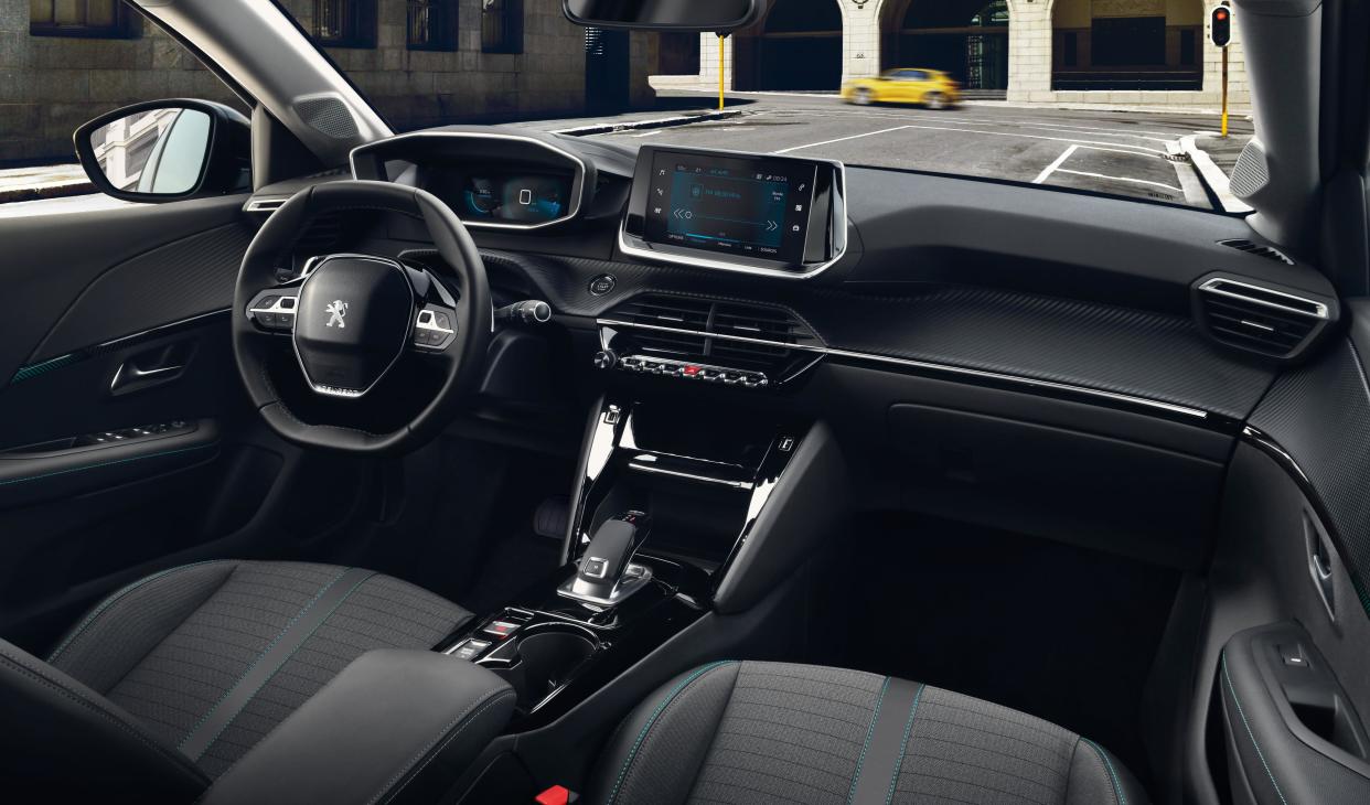 The 208's interior features many high-end finishes