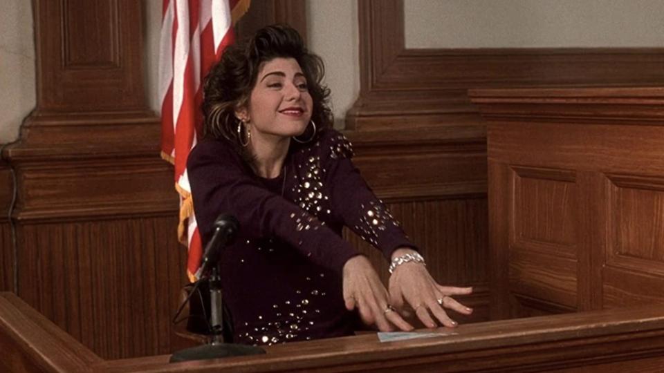 <p> Marisa Tomei won the Academy Award for Best Supporting Actress in 1993 for her breakthrough role in My Cousin Vinny. She plays Mona Lisa, the girlfriend of hapless, New York lawyer Vinny (Joe Pesci) who's tasked with defending his cousin (Ralph Macchio) and a friend (Mitchell Whitfield) who are wrongfully charged with murder while road-tripping through Alabama. She beat fierce competition, including Vanessa Redgrave for her performance in Howards End and Judy Davis for Woody Allen's Husbands and Wives. </p>