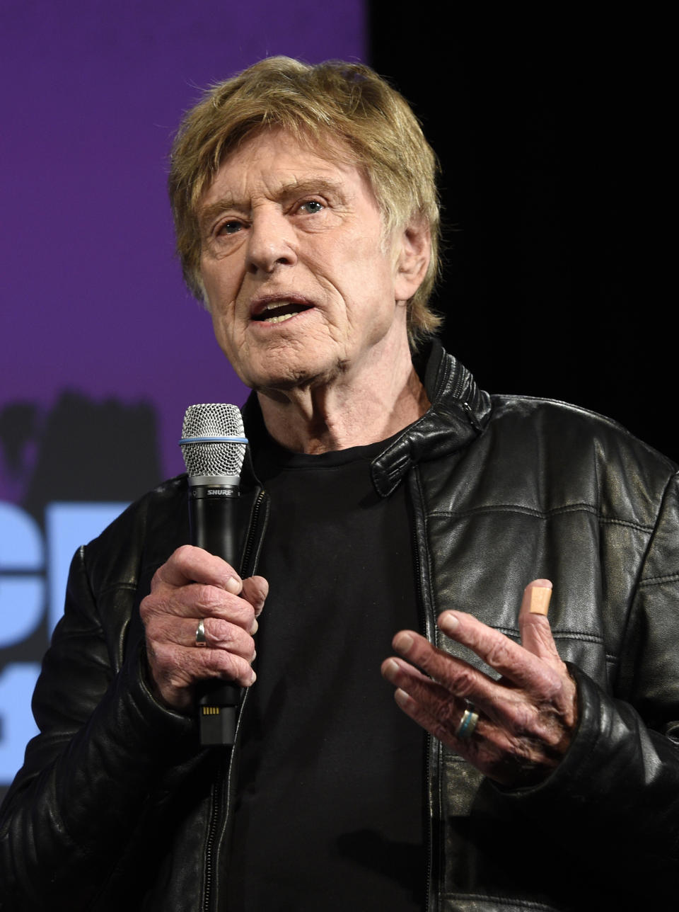 Robert Redford, president and founder of the Sundance Institute, addresses reporters during the opening day press conference at the 2019 Sundance Film Festival, Thursday, Jan. 24, 2019, in Park City, Utah. (Photo by Chris Pizzello/Invision/AP)