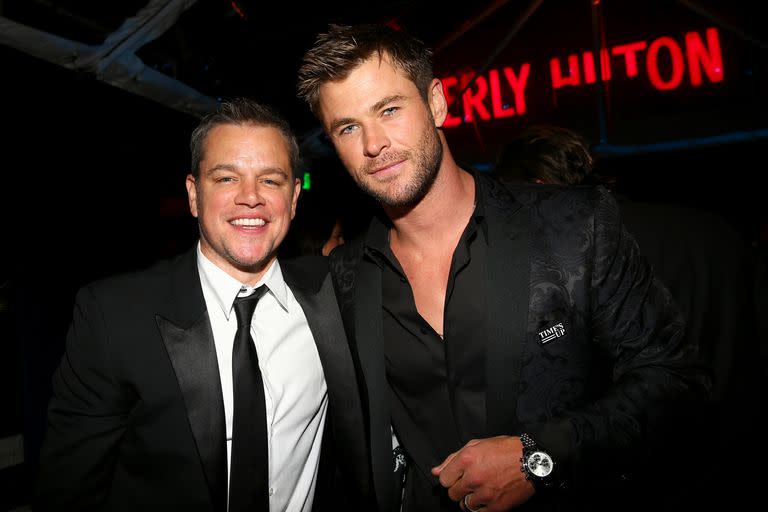 Matt Damon y Chris Hemsworth, amistad que nació de la admiración mutua