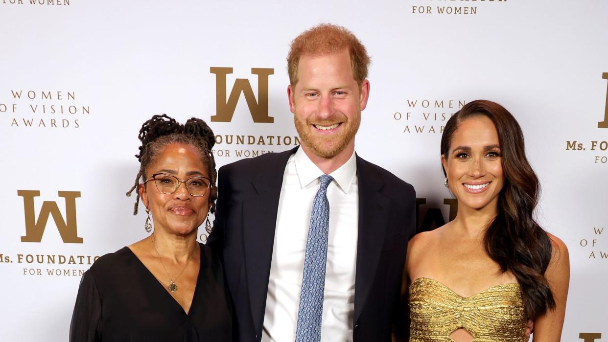 Doria Ragland, Prince Harry and Meghan Markle